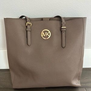 Michael Kors Taupe Tote Bag